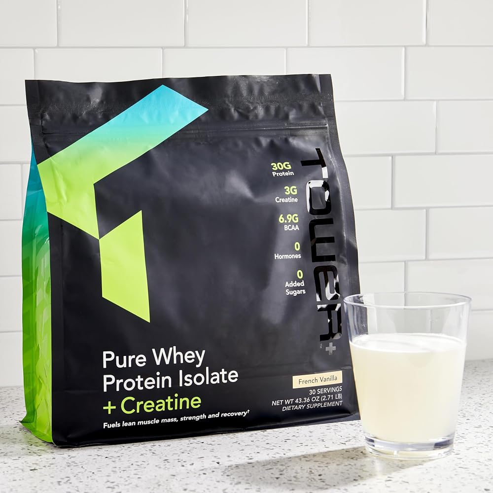 Market America Tower+ Pure Whey Protein Isolate with Creatine - 30 Servings - image 3
