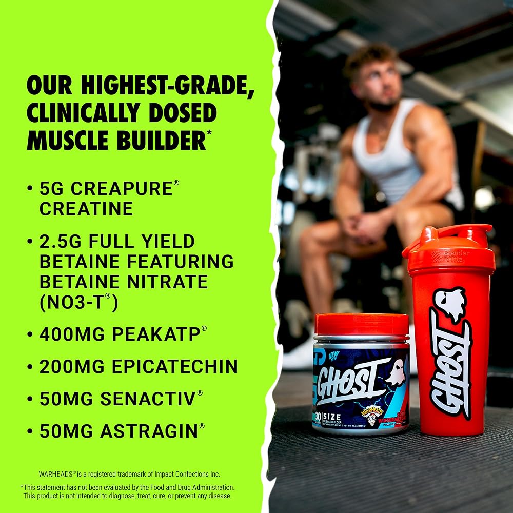 GHOST Size Muscle Builder Dietary Supplement with Creatine