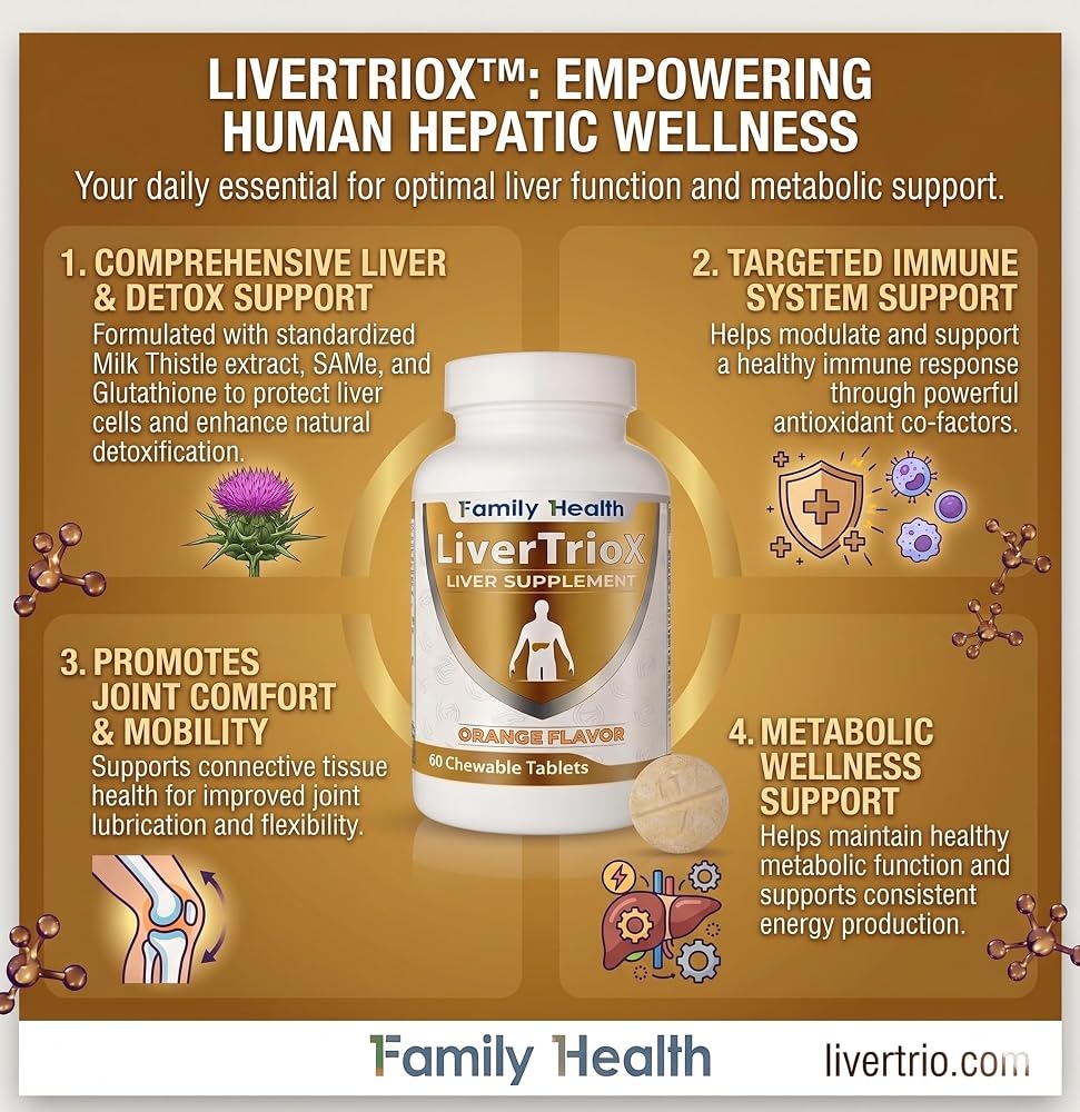 LiverTrio+ LiverTrioX Liver Supplement with SAMe & Glutathione - 60 Tablets - image 7