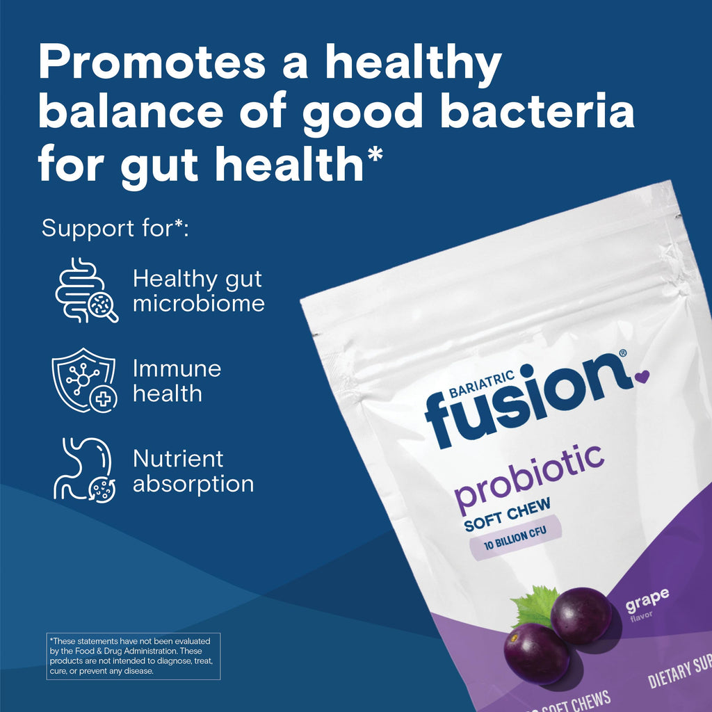 Bariatric Fusion Probiotic Grape Soft Chews - 60 Count - image 2