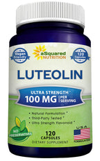aSquared Nutrition Luteolin 100mg Brain & Memory Support - 120 Capsules