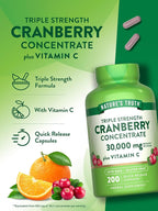 Nature's Truth Cranberry Concentrate Plus Vitamin C - 200 Capsules - image 5