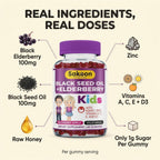 Sakoon Nutrition Elderberry Gummies for Kids with Black Seed Oil - 60 Gummies - image 4