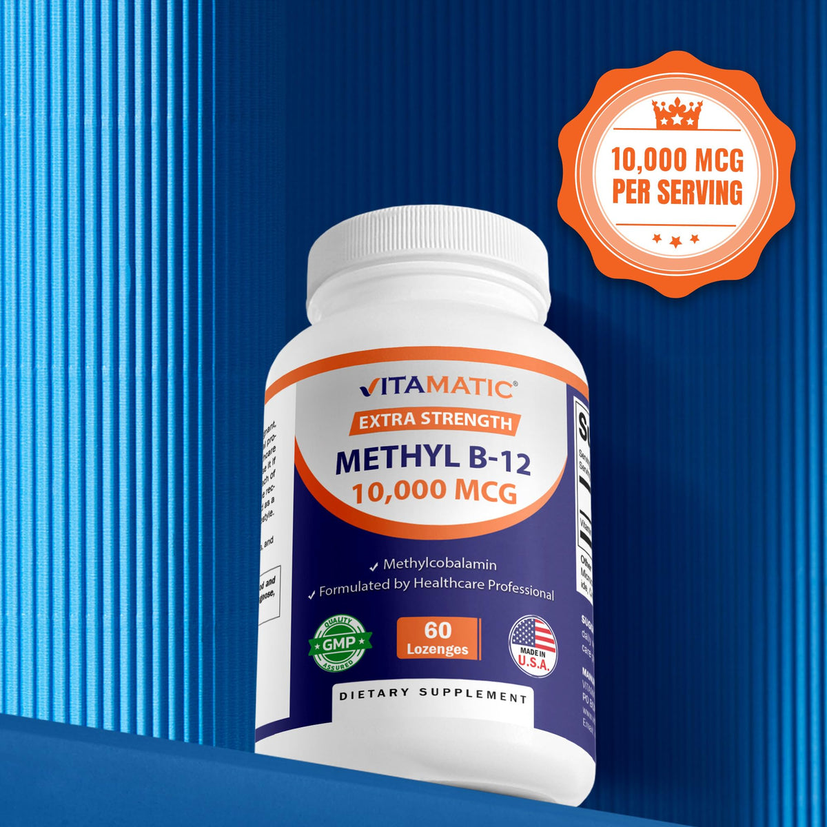 Vitamatic Methyl B-12 10,000 mcg - 60 Lozenges - image 5