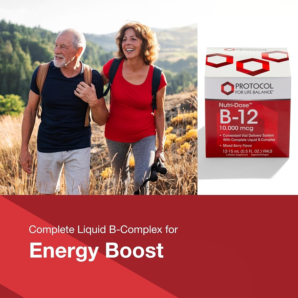 PROTOCOL FOR LIFE BALANCE Nutri-Dose B-12 10,000 mcg Liquid - 12 Packets - image 3