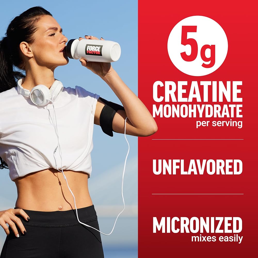 Force Factor Creatine Monohydrate Micronized Powder