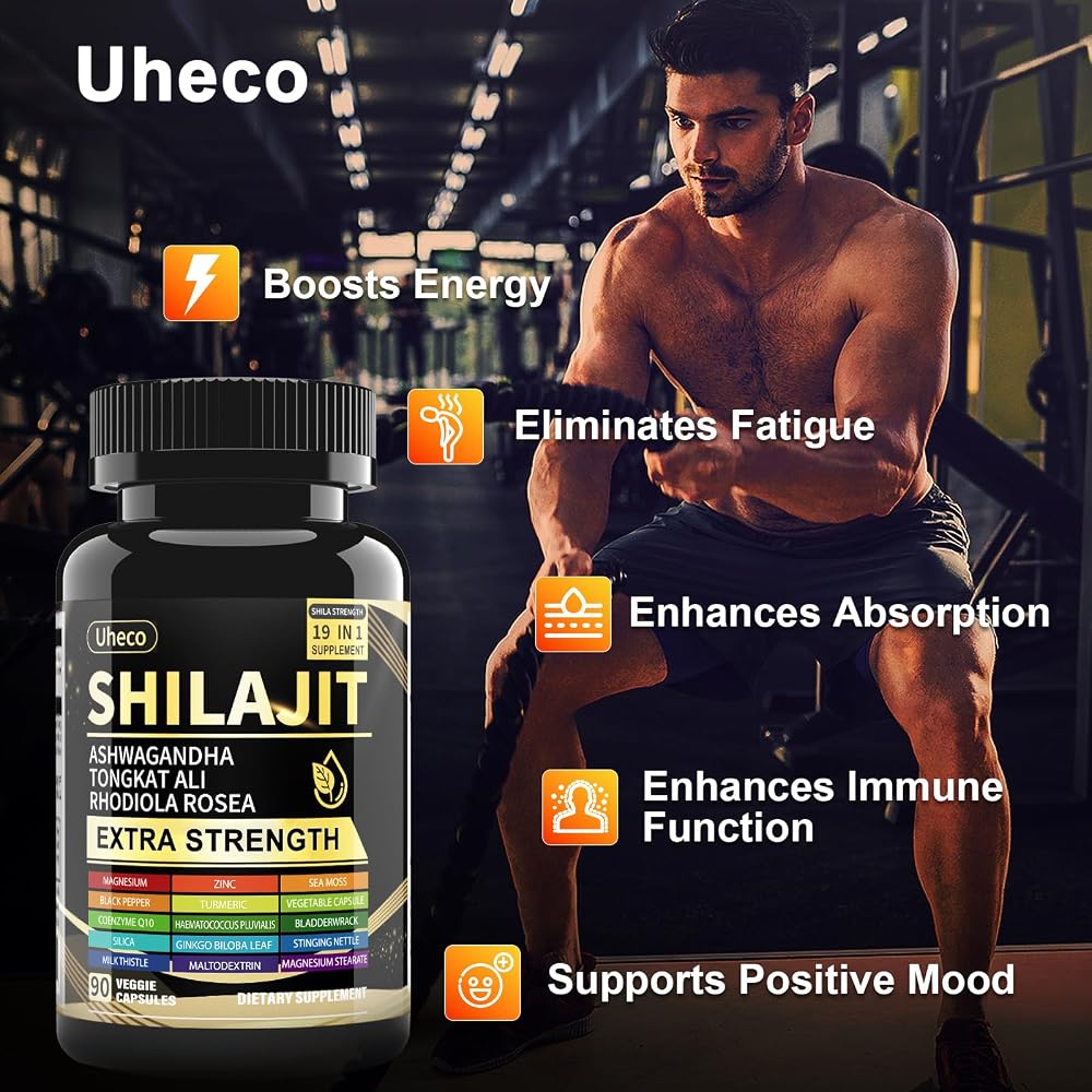 Uheco 19-in-1 Shilajit Capsules for Men & Women - 90 Count - image 5