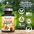 Nature's Nutrition Turmeric Curcumin Supplement - 95% Curcuminoids