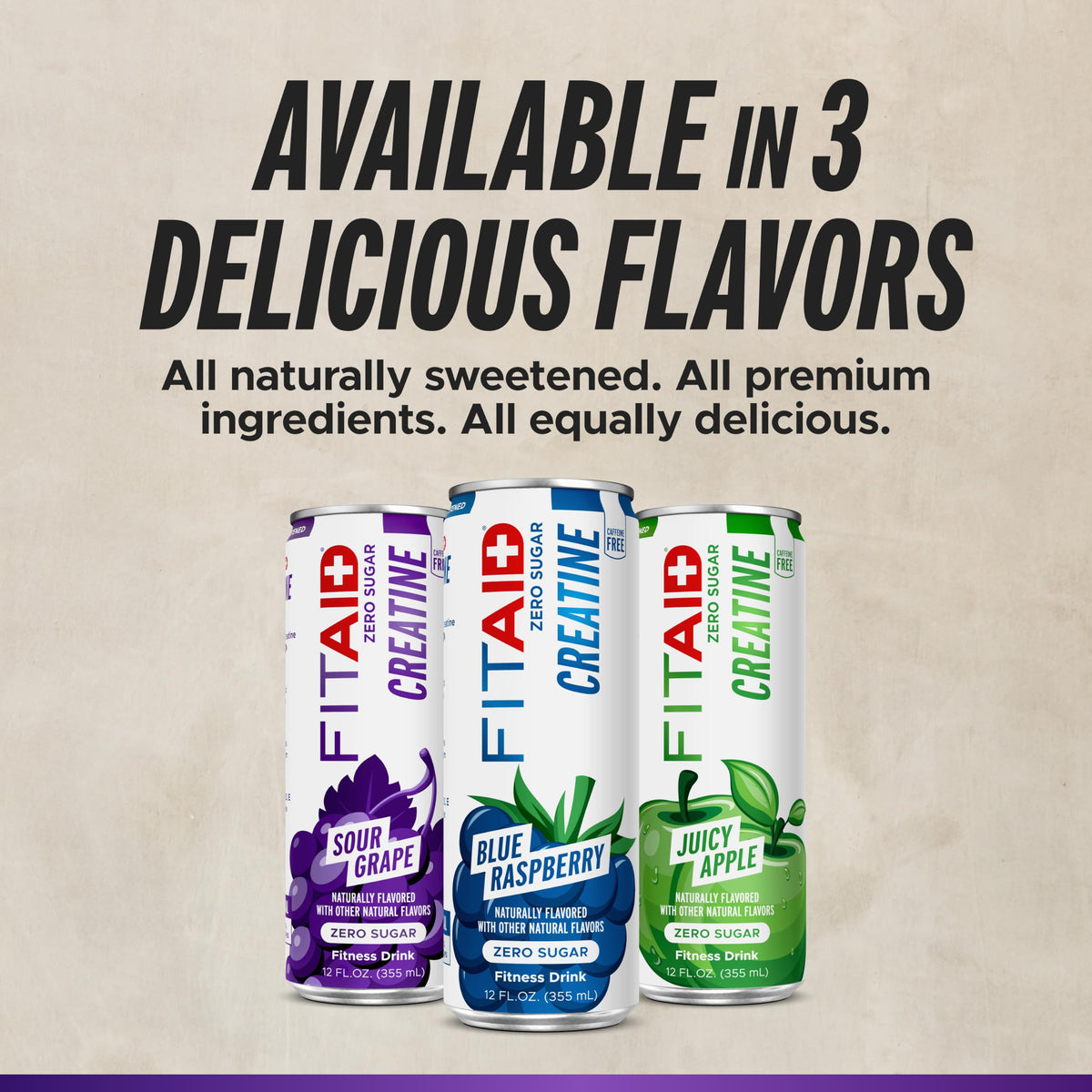 LIFEAID FITAID Creatine Recovery Drink Zero Sugar - 12 Pack - image 8