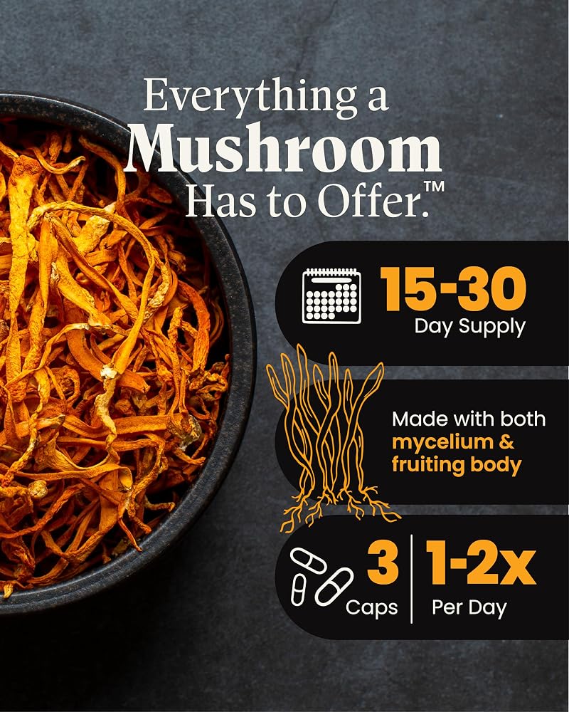 Herb Pharm Mushroom Wellness Cordyceps Blend with Reishi - 90 Capsules - image 3