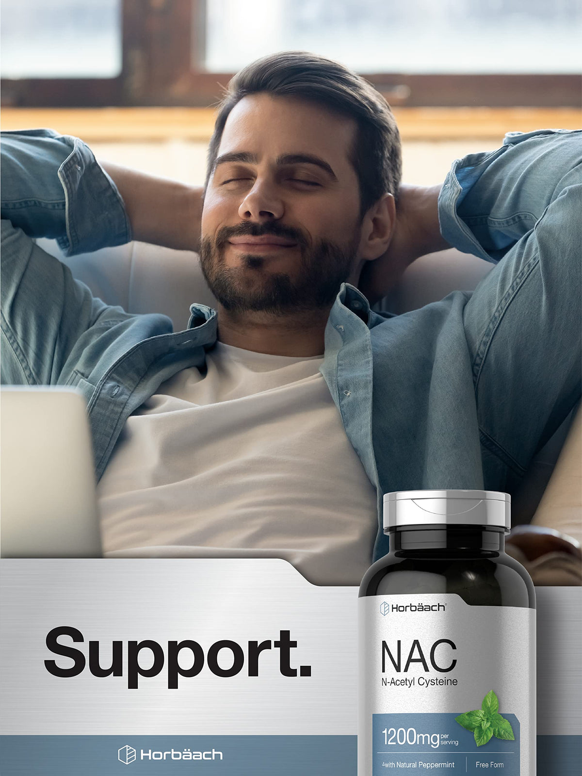 Horbäach NAC N-Acetyl Cysteine 1200mg - 250 Capsules - image 6