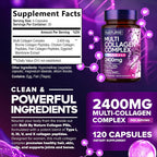 Built by Nature Multi Collagen Peptides Complex for Women - 120 Capsules - image 7