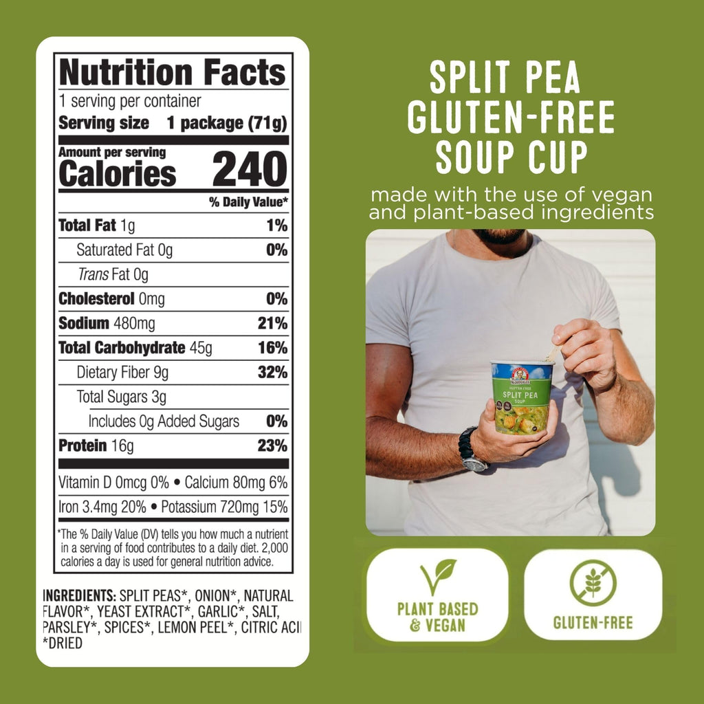 Dr. McDougall's Vegan Split Pea Soup Cup - 6 Pack - image 2