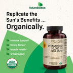 Futurebiotics Vitamin D3 10,000 IU Immune Support - 360 Tablets - image 3