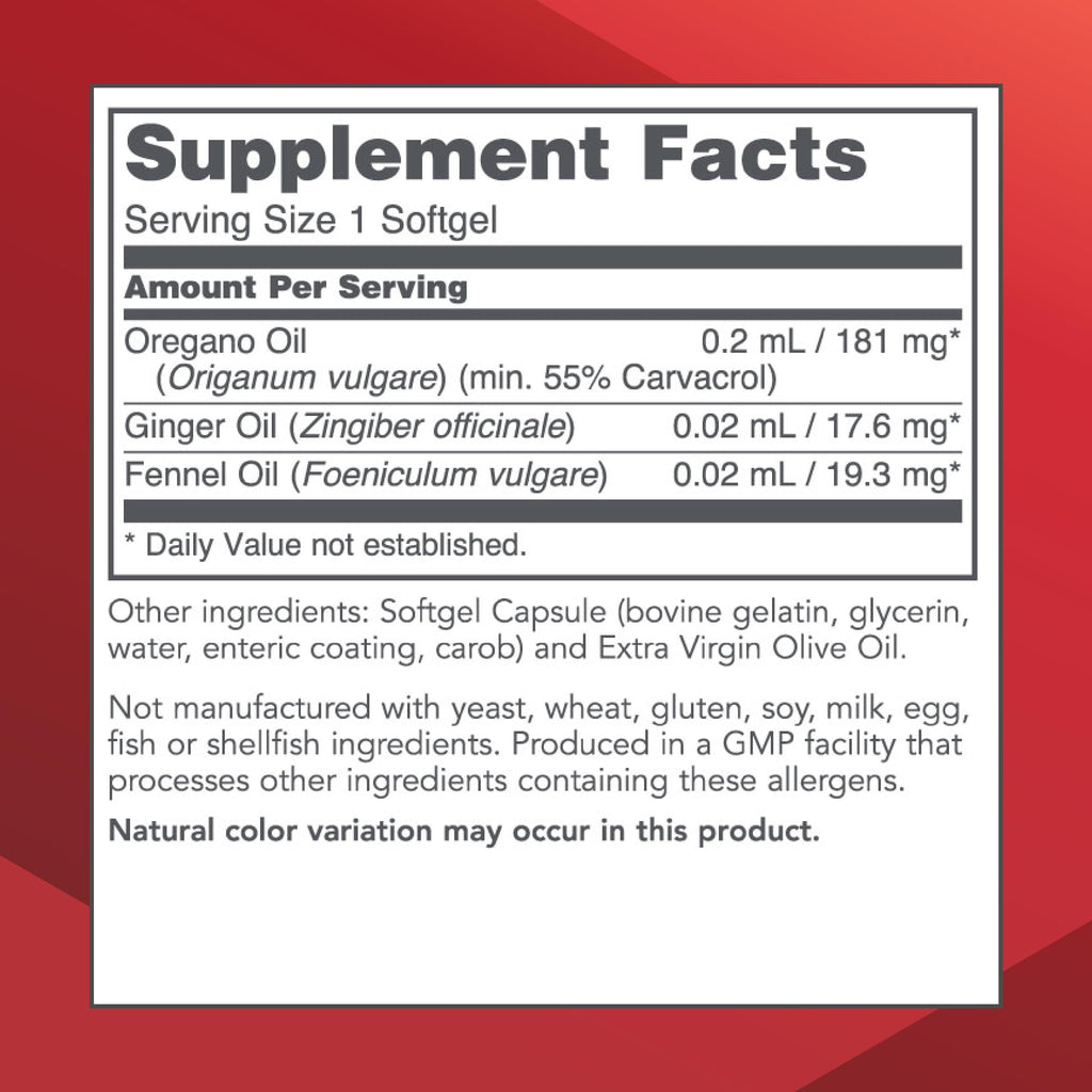 PROTOCOL FOR LIFE BALANCE Oregano Oil Intestinal Support - 90 Softgels - image 2