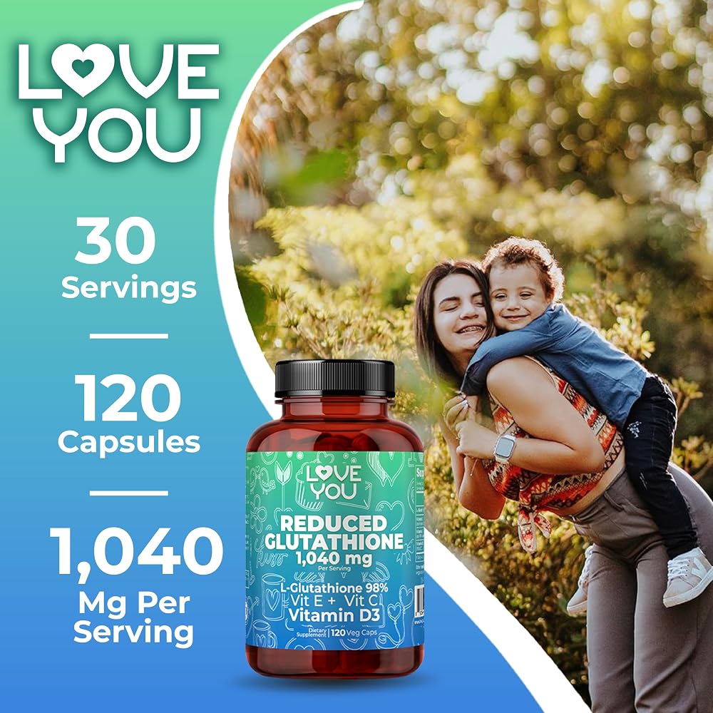 Love You Reduced Glutathione 1040 mg with Vitamins C, E & D3 - image 7