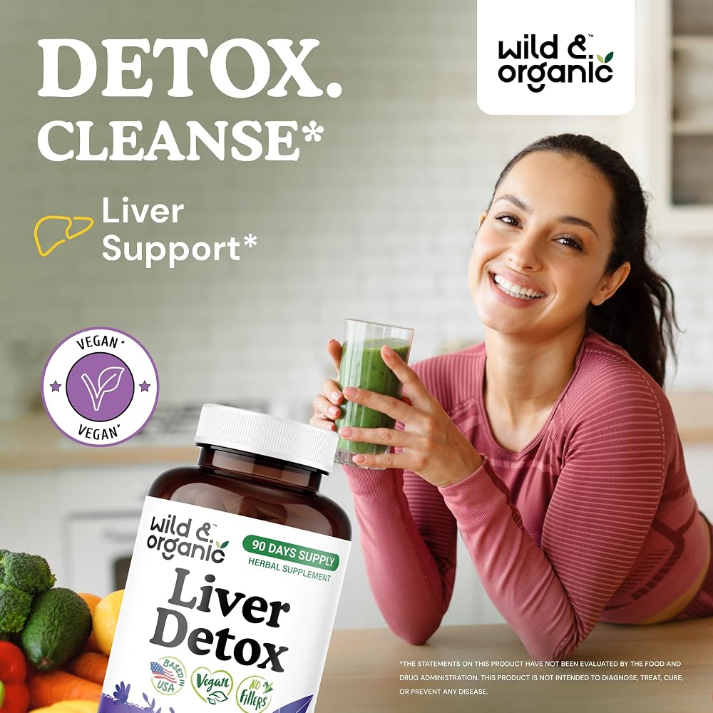 Wild & Organic Liver Detox Capsules - Liver Cleanse Support