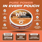 Wild Pouches Caramel Coffee Caffeine Energy Pouches 120mg - 20 Count - image 2