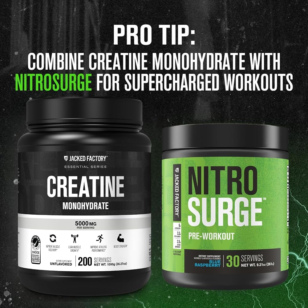 Jacked Factory Flavored Creatine Monohydrate - Creatine Supplement
