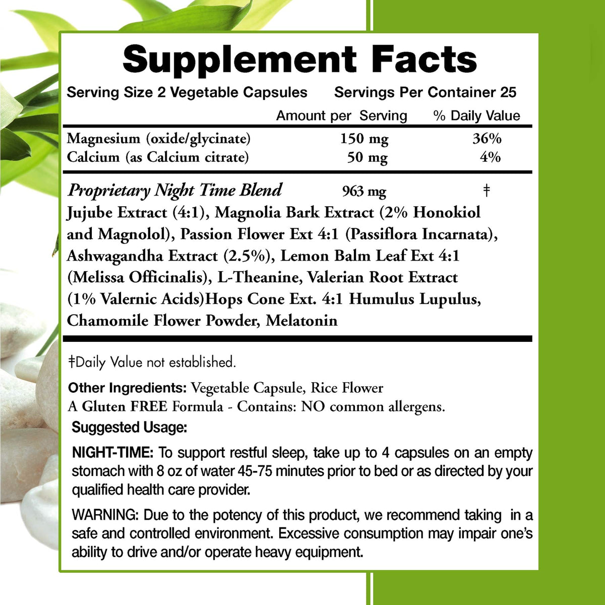 Moms For Nutrition Night-Time PM Muscle Relax Formula - 50 Capsules - image 2
