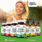 Wild & Organic Bacopa Monnieri 600 mg Brain Support - 90 Capsules - image 6