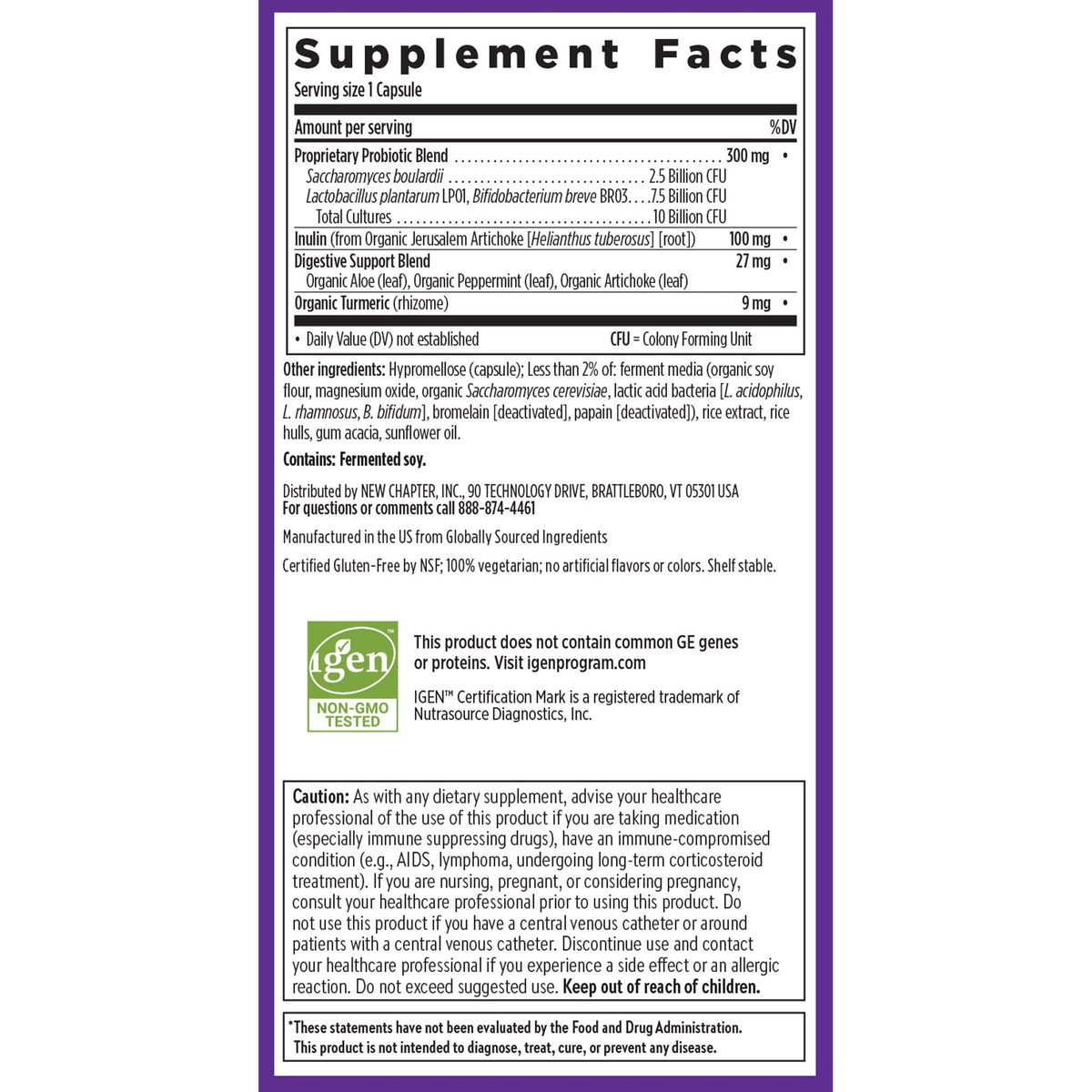 New Chapter Probiotic All-Flora - for Advanced Immune Support