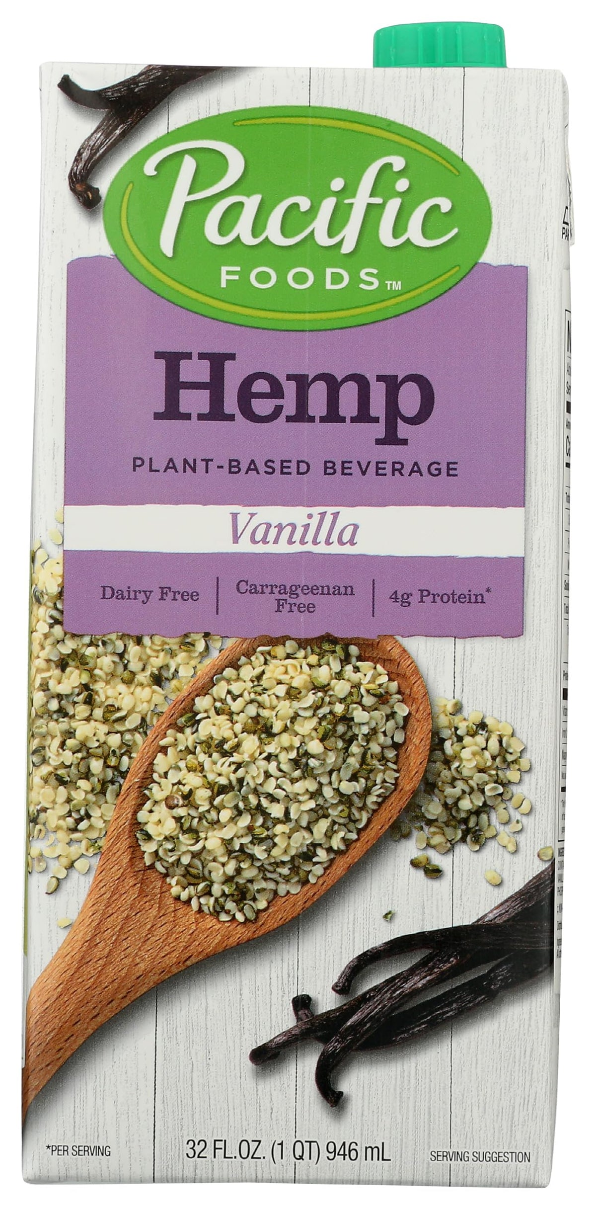 Pacific Foods Hemp Milk Vanilla - 32 Fl Oz