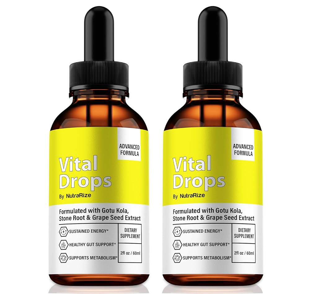 NutraRize Vital Drops All-Natural Liquid Formula - 2 Pack