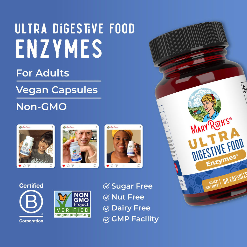 MARYRUTH'S Ultra Digestive Enzymes Supplement - 60 Capsules - image 8