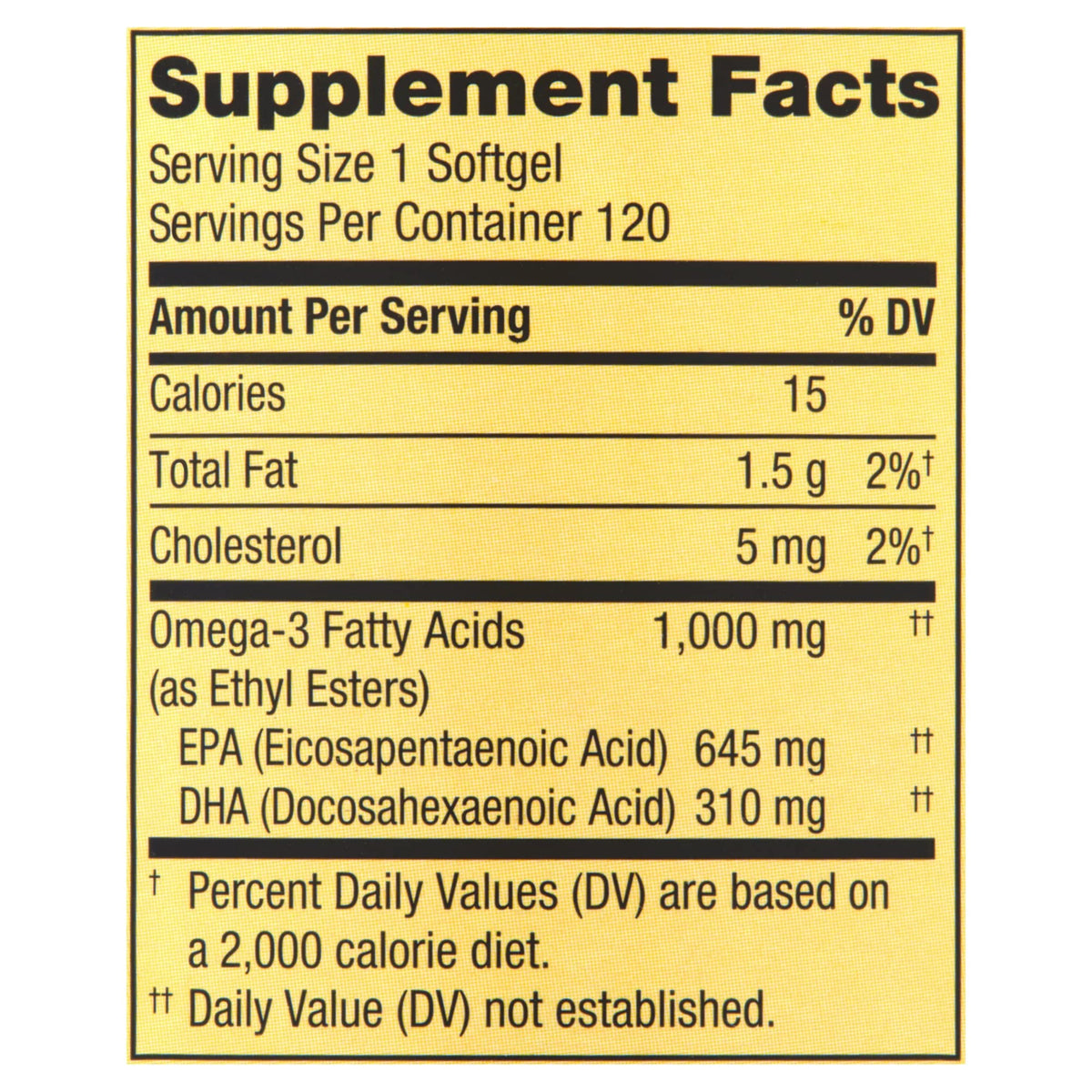 LUAL Omega-3 Fish Oil 1000 mg Heart & Brain Health - 120 Softgels - image 4