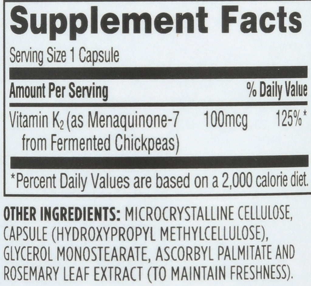 Whole Foods Market Vitamin K2 - 90 Capsules - image 3