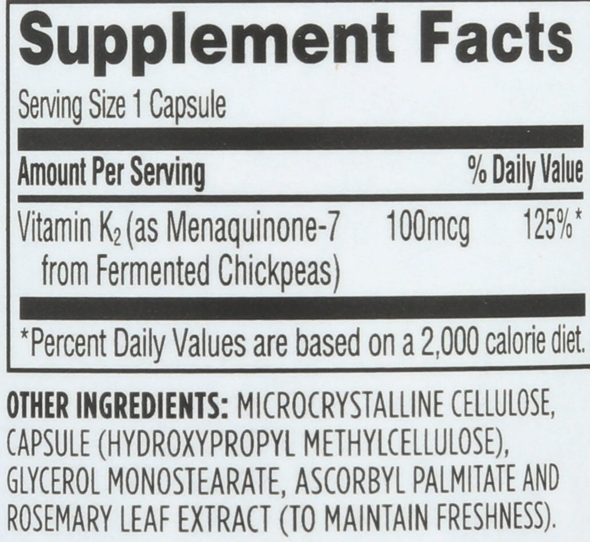 Whole Foods Market Vitamin K2 - 90 Capsules - image 3