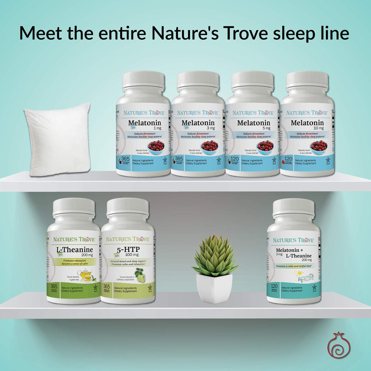 Nature's Trove Melatonin 1mg Sleep Support - 365 Chewable Tablets - image 3