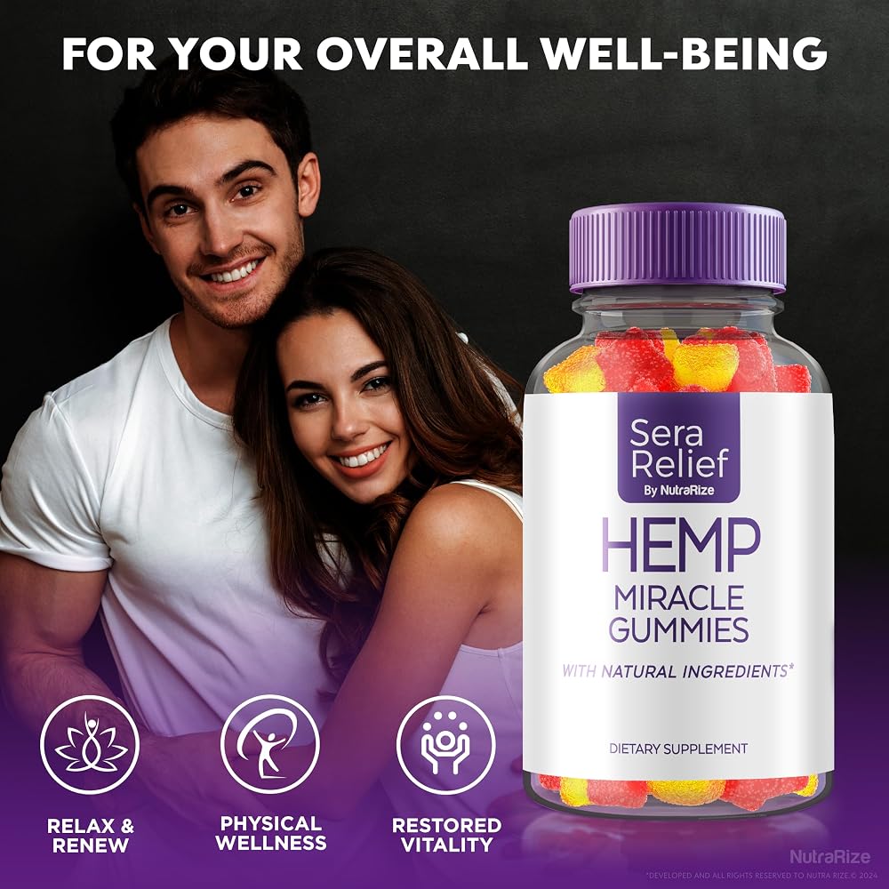 NutraRize Sera Relief Hemp Gummies for Sleep Support - 60 Gummies - image 4