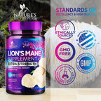Nature's Nutrition Lion's Mane Mushroom Supplement - Extra Strength