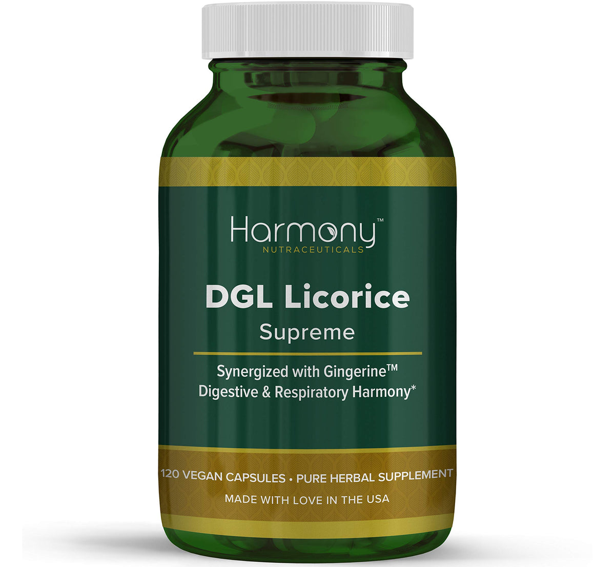 Harmony Nutraceuticals DGL Licorice Supreme Vegetarian Capsules - 120 Count