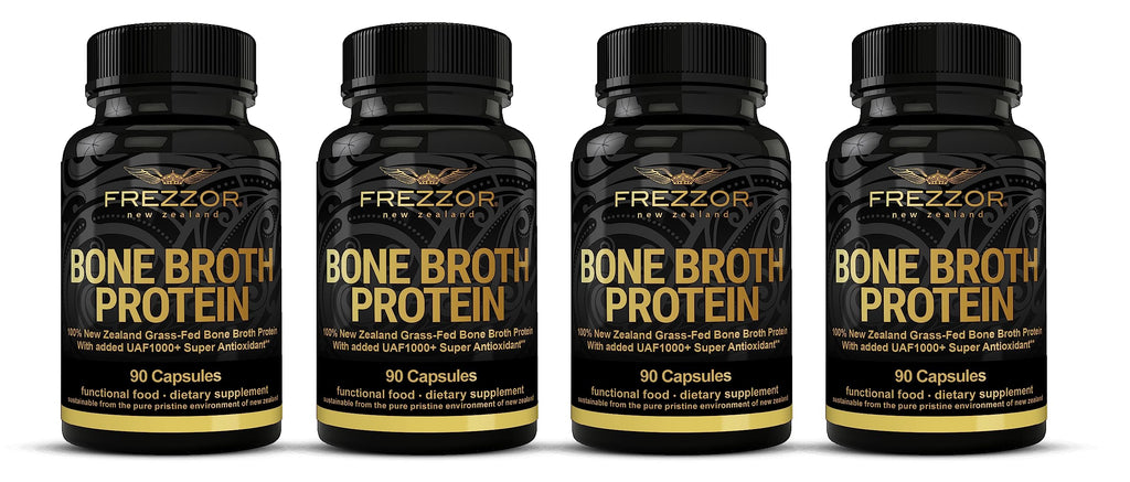 FREZZOR Bone Broth Protein Capsules Grass-Fed - 360 Capsules