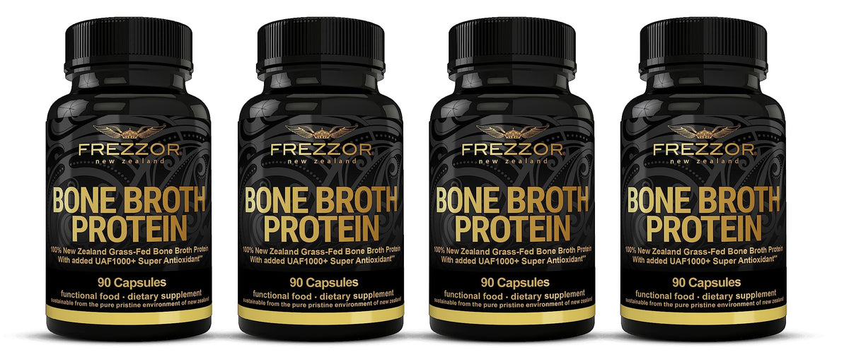 FREZZOR Bone Broth Protein Capsules Grass-Fed - 360 Capsules