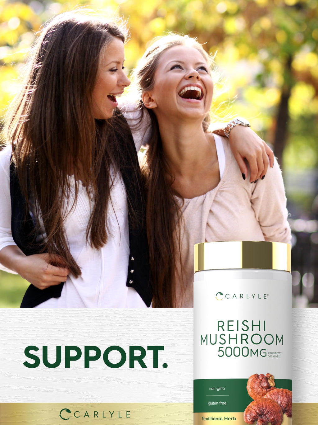 Carlyle Reishi Mushroom Capsules - 300 Count - image 6