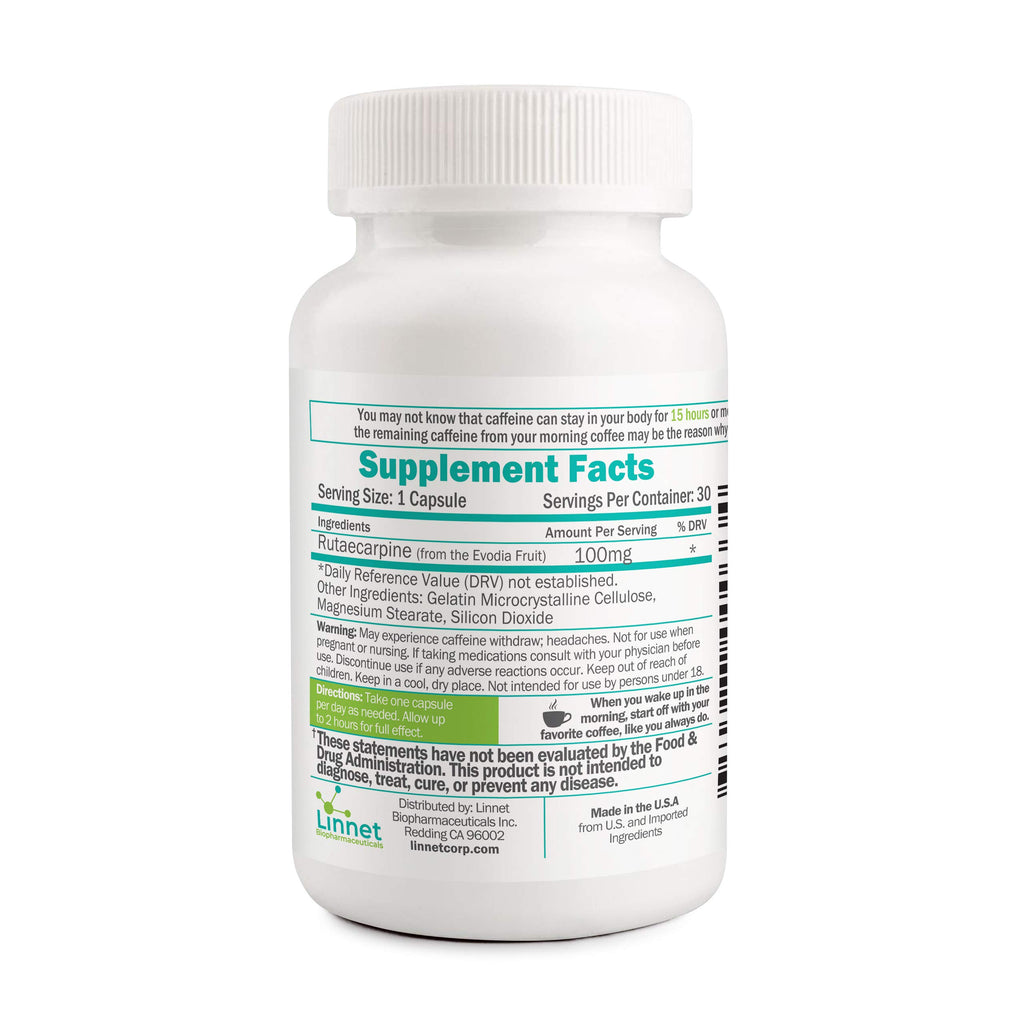 Do Good For Your Body Daily De-Caffeinate Rutaecarpine - 30 Capsules - image 2