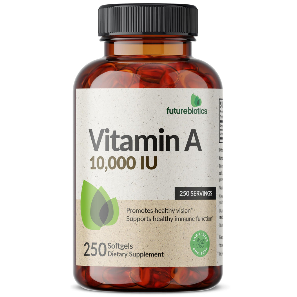 Futurebiotics Vitamin A 10,000 IU Softgels - 250 Count - image 3