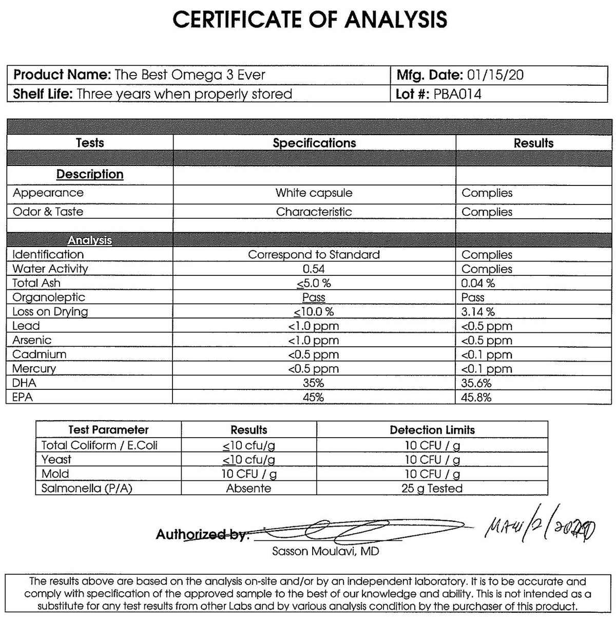 GINSPIRE NUTRITION The Very Best - Alge Omega 3 Vegan Supplement