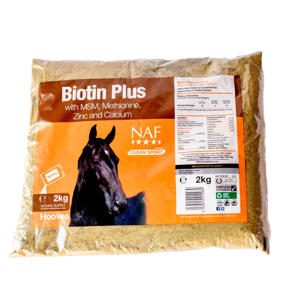 NAF Biotin Plus Hoof Health Powder - 2kg Refill