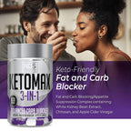 Keto-Max NDS Nutrition Advanced 3-in-1 Carb Blocker - 90 Capsules - image 6