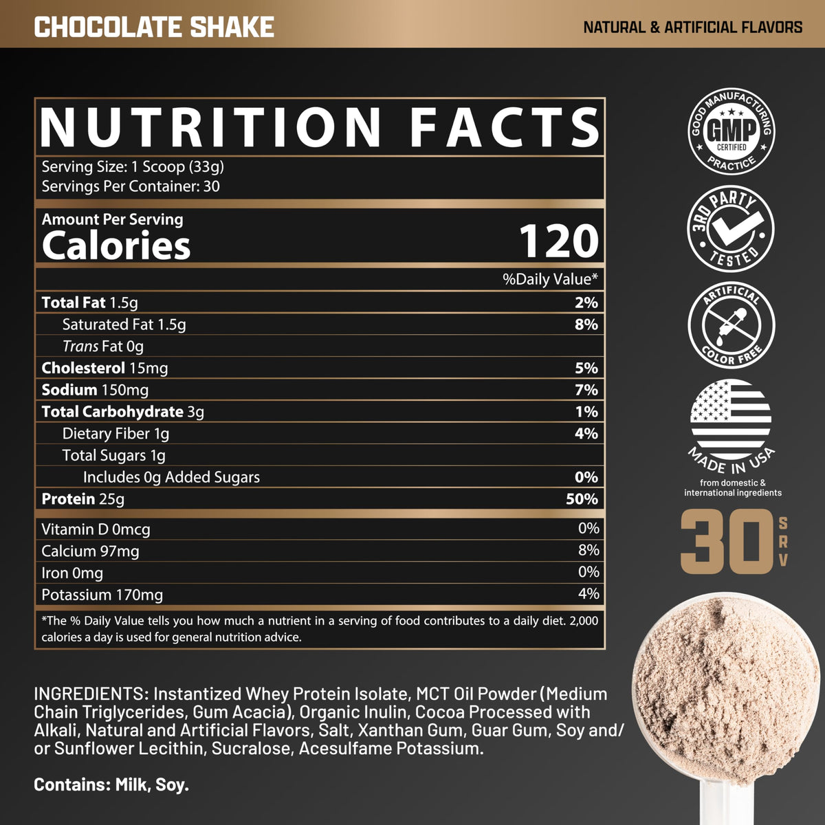 Nutrex Research IsoFit Whey Protein Powder Instantized 100% Whey