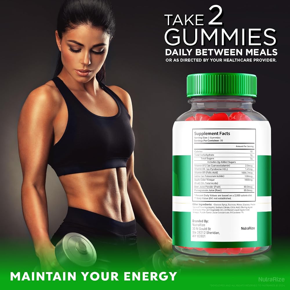 NutraRize Peak Trim Keto ACV Gummies - 180 Gummies - image 6