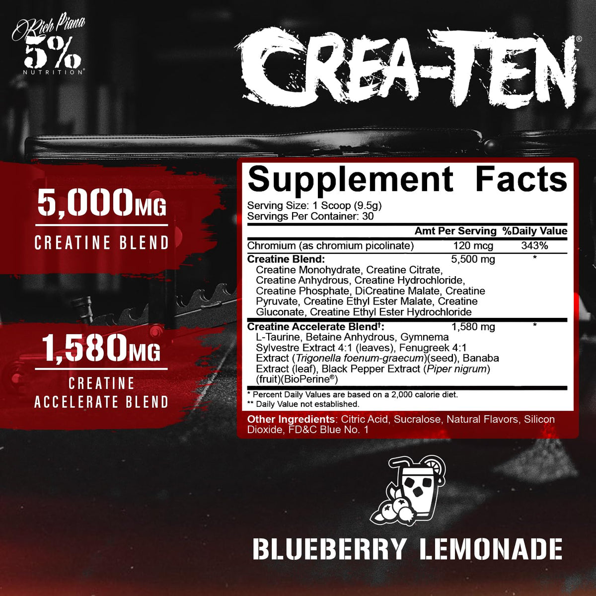 5% Nutrition CreaTEN - Flavored Creatine Powder Blend