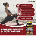 Tenmido Berberine Supplement 10-in-1 Formula - 120 Capsules - image 4