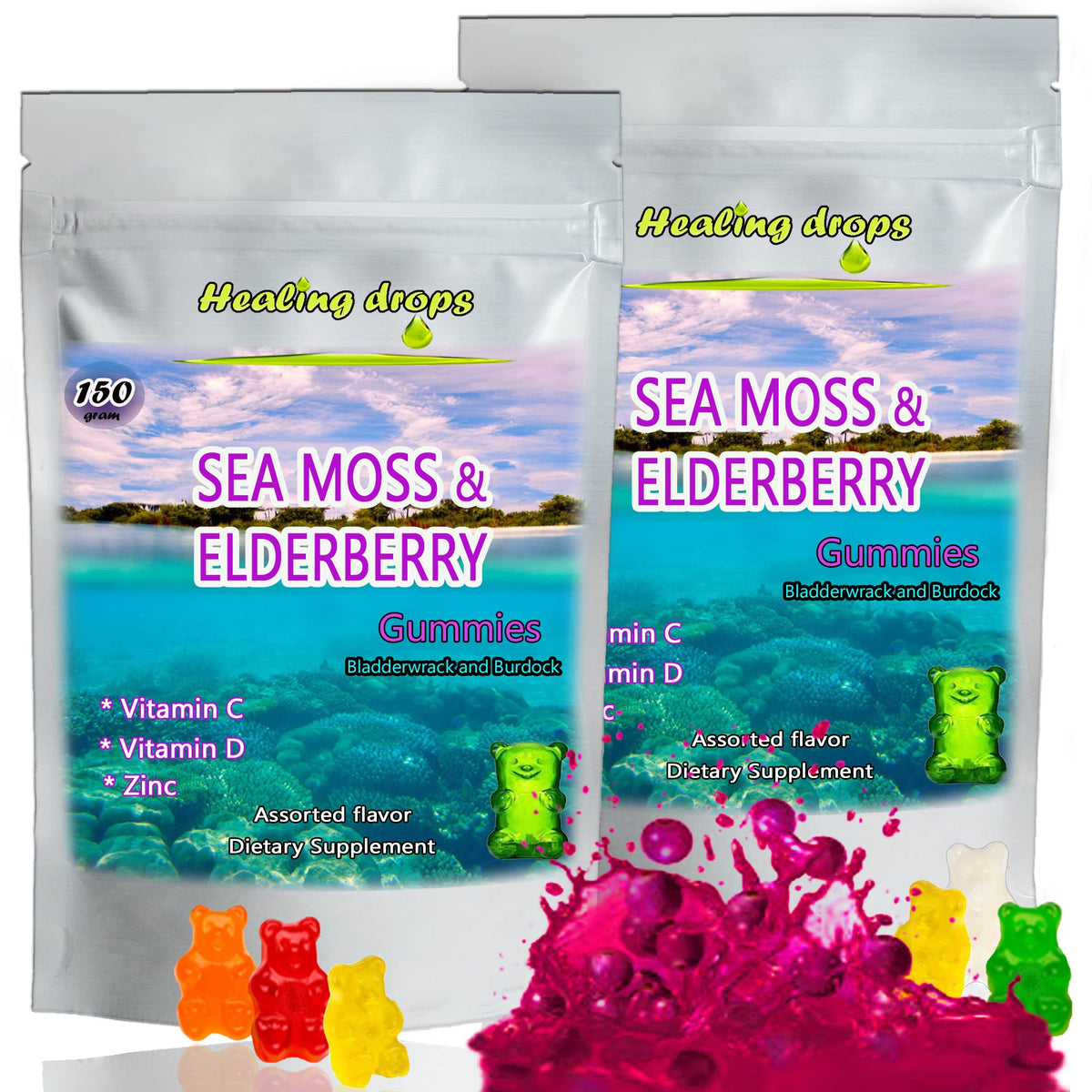 HEALING DROPS Irish Sea Moss Gummies
