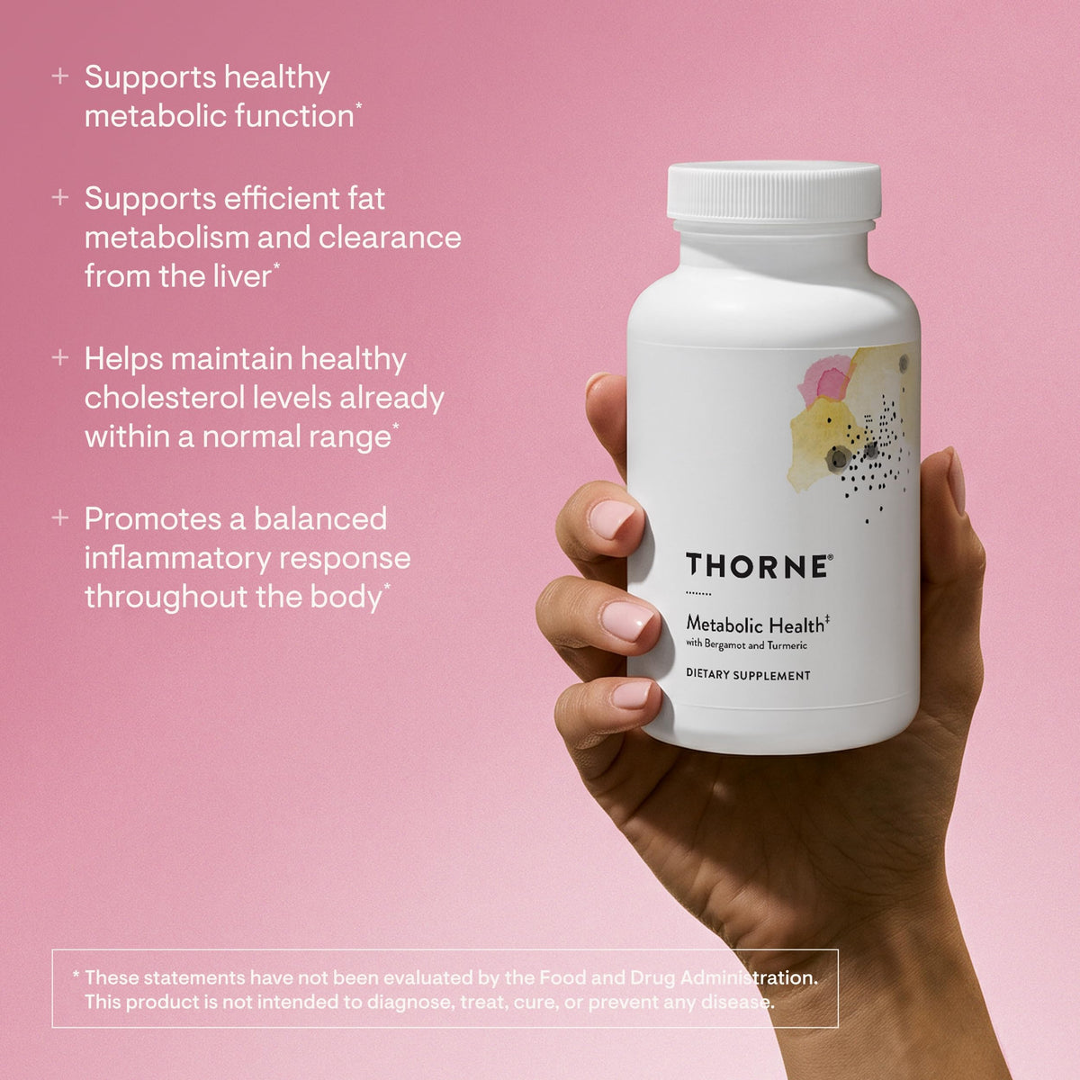 THORNE Metabolic Health Bergamot & Curcumin Phytosome - 120 Capsules - image 3